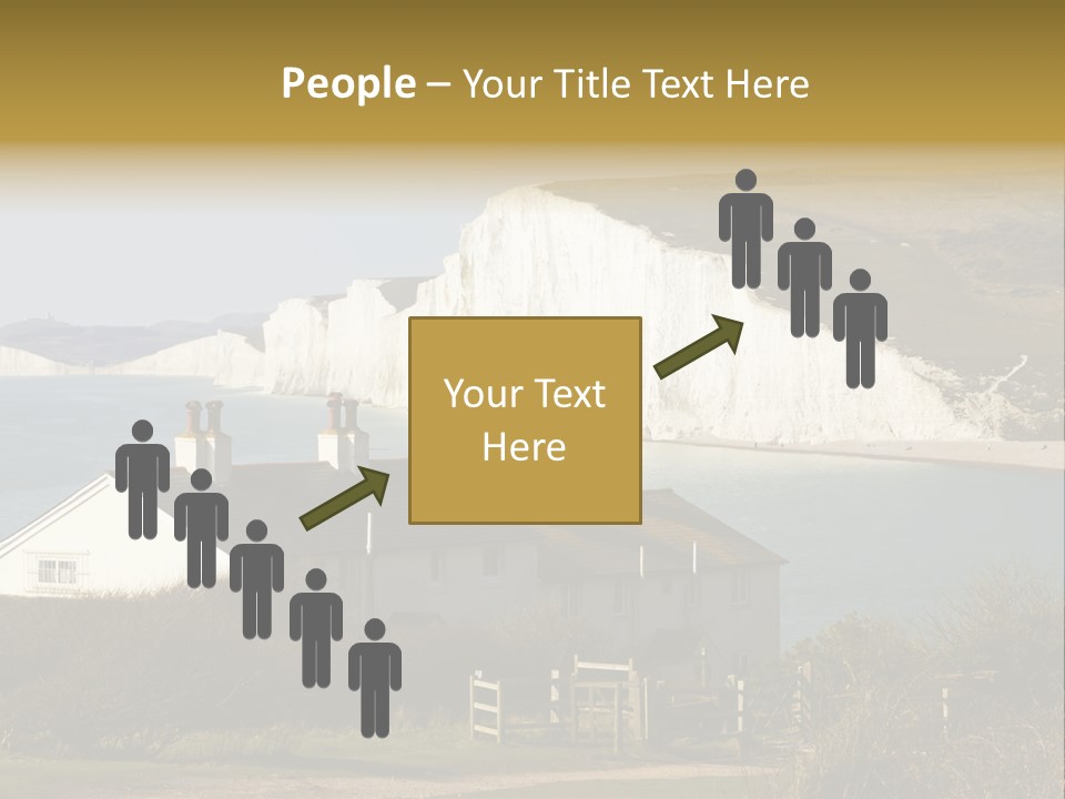 English Eastbourne Rock PowerPoint Template