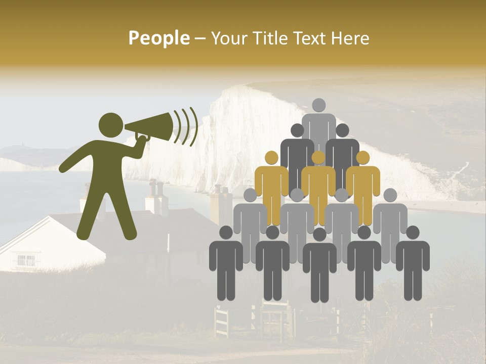 English Eastbourne Rock PowerPoint Template