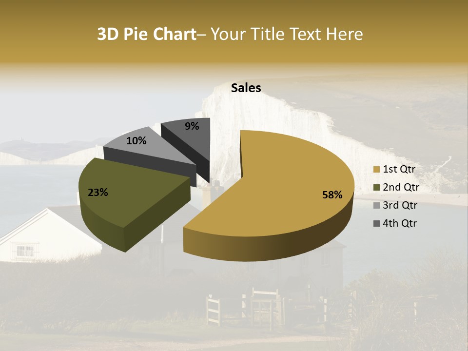 English Eastbourne Rock PowerPoint Template