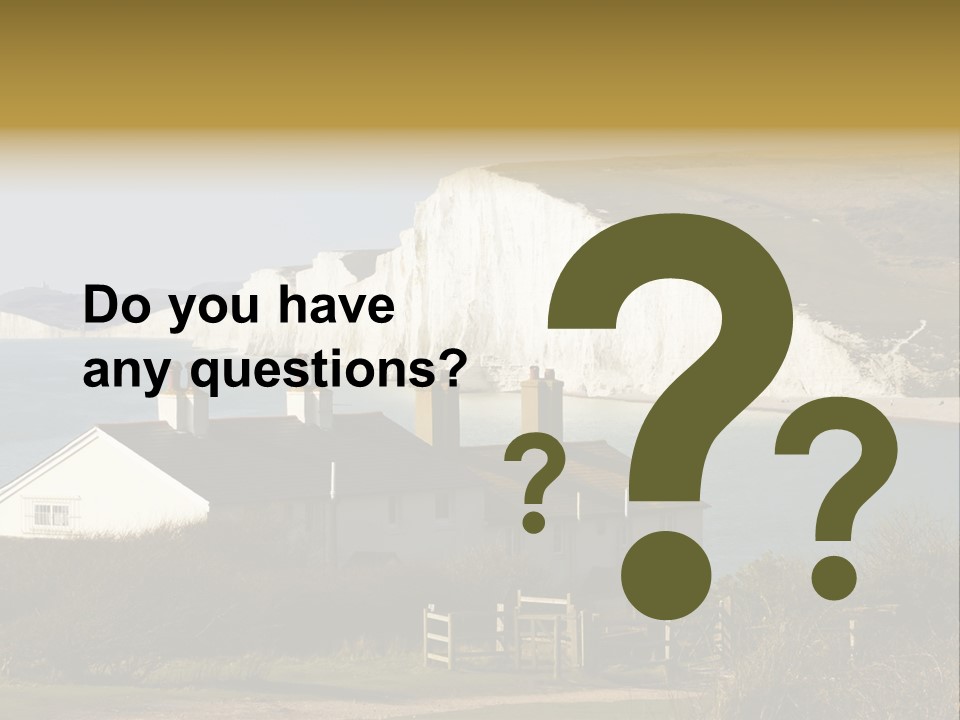 English Eastbourne Rock PowerPoint Template