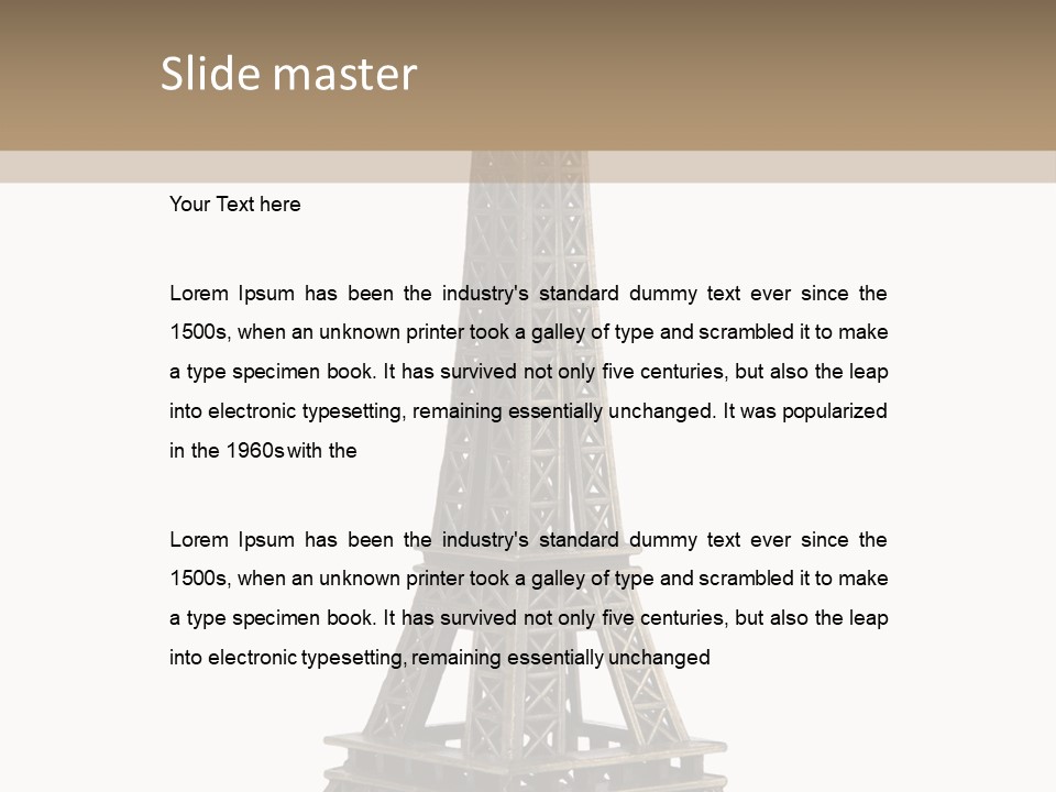 Travel Europe Sculpture PowerPoint Template