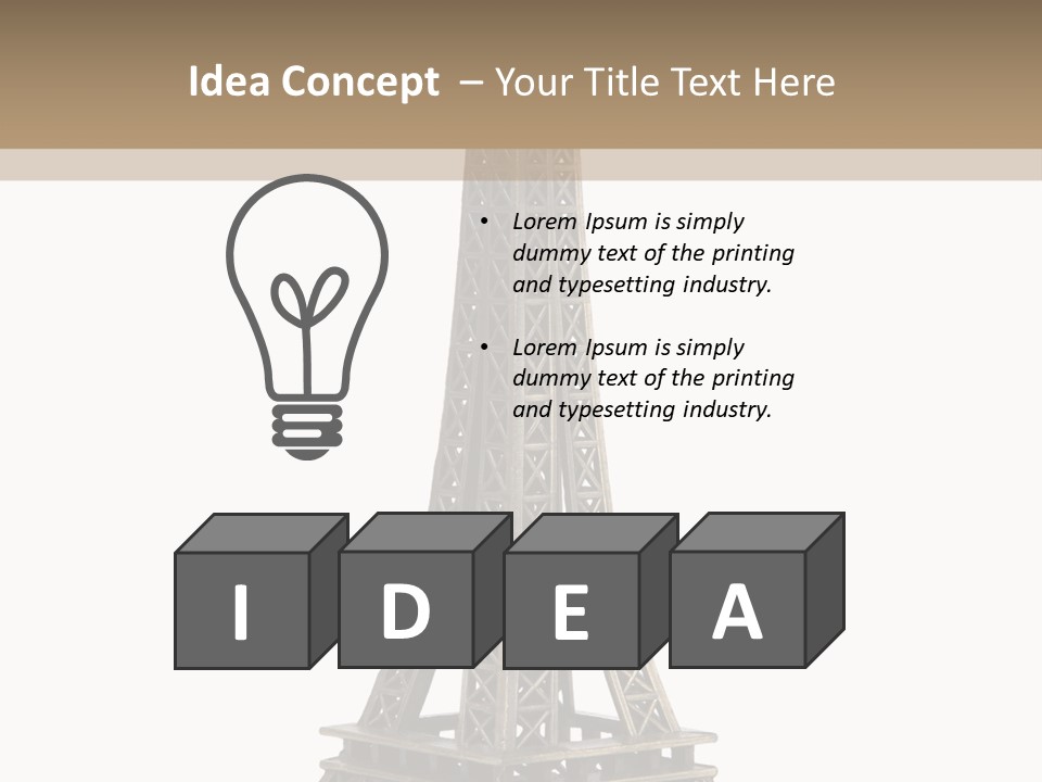 Travel Europe Sculpture PowerPoint Template