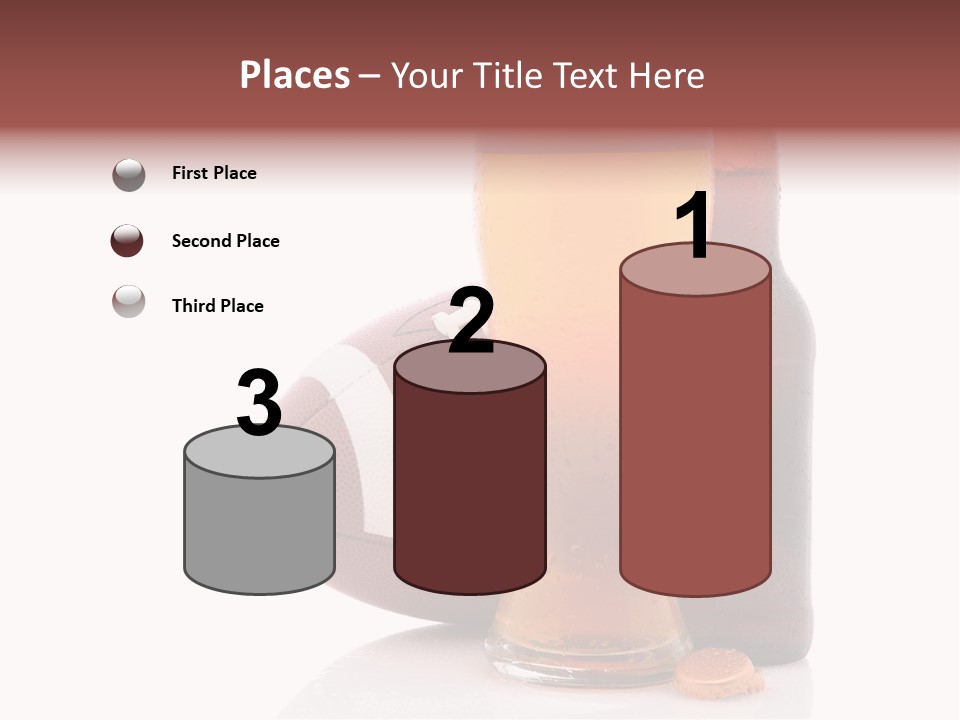 Beer Bottle Condensation Cutout PowerPoint Template