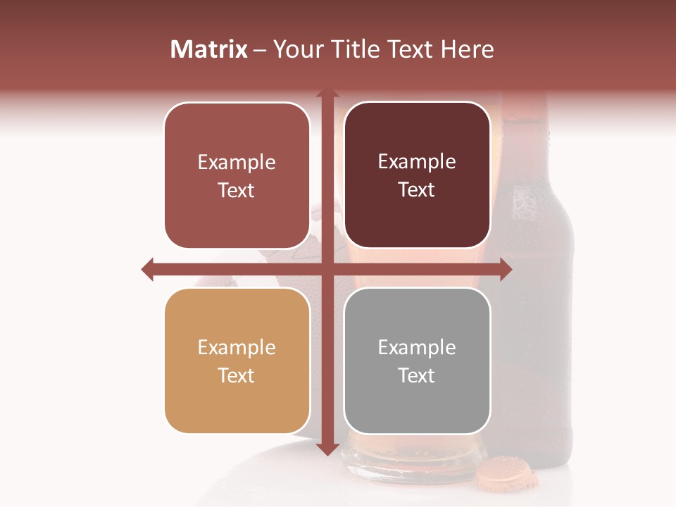 Beer Bottle Condensation Cutout PowerPoint Template