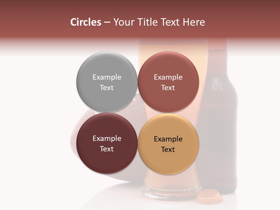 Beer Bottle Condensation Cutout PowerPoint Template