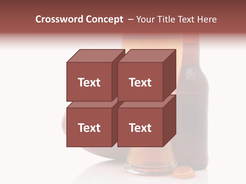 Beer Bottle Condensation Cutout PowerPoint Template