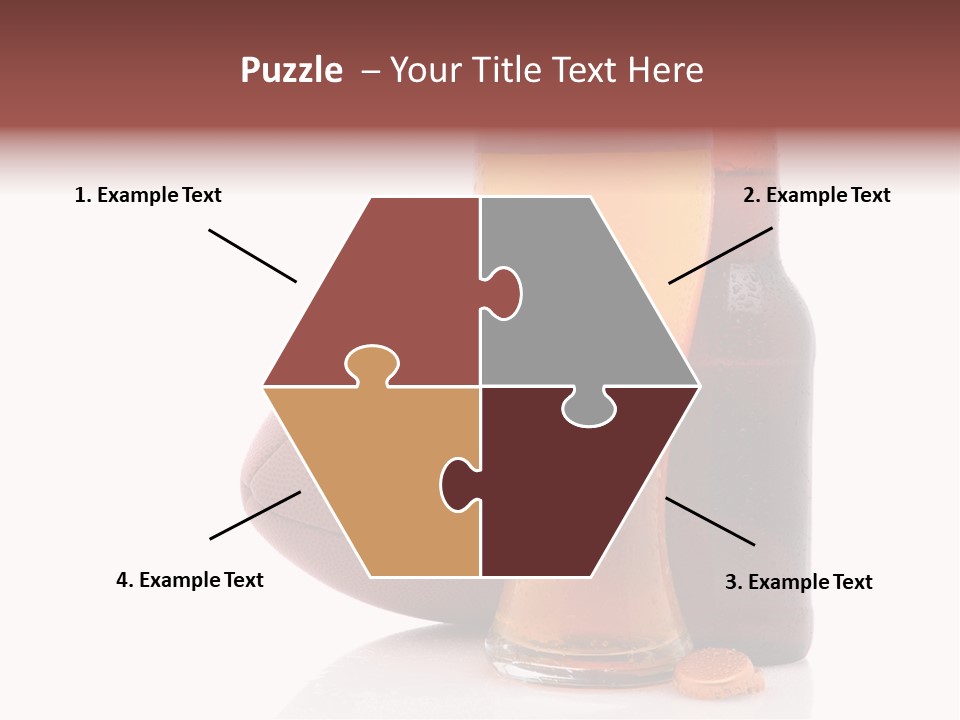 Beer Bottle Condensation Cutout PowerPoint Template