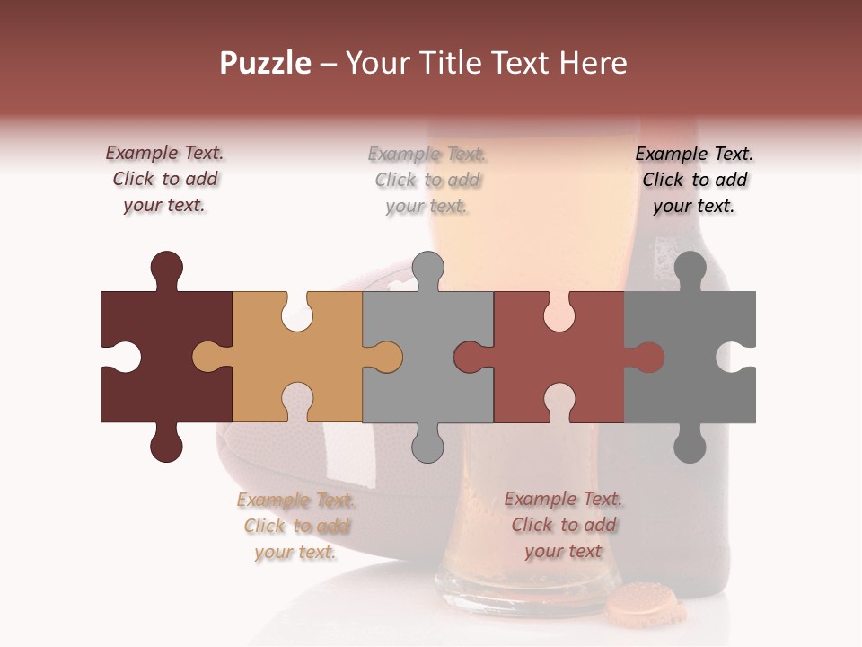 Beer Bottle Condensation Cutout PowerPoint Template