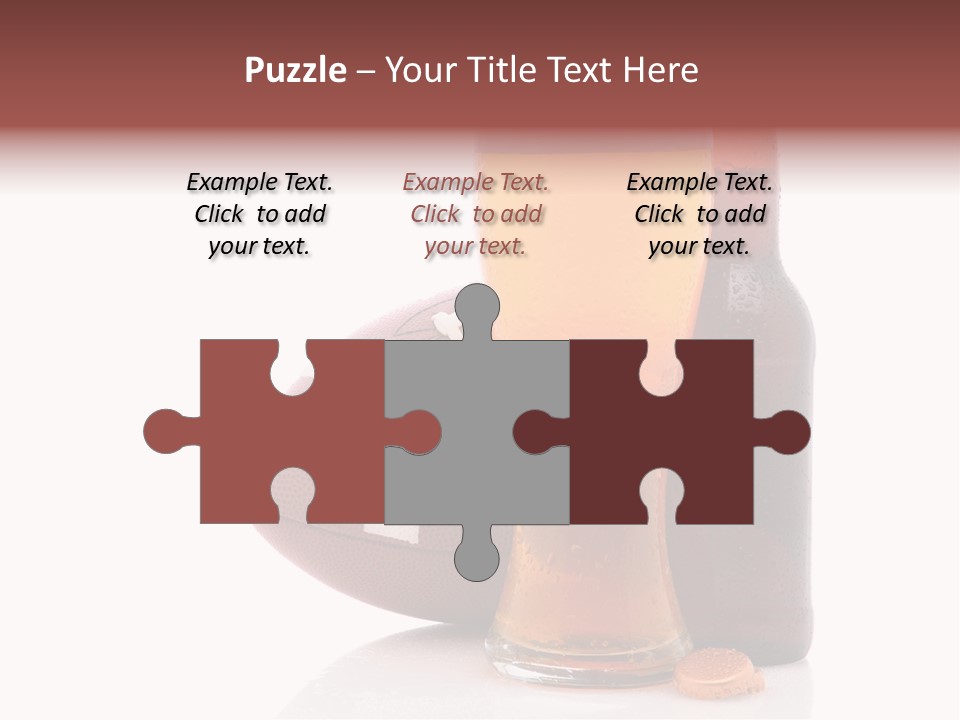 Beer Bottle Condensation Cutout PowerPoint Template