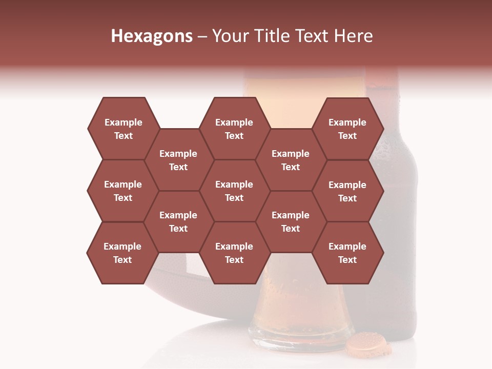 Beer Bottle Condensation Cutout PowerPoint Template