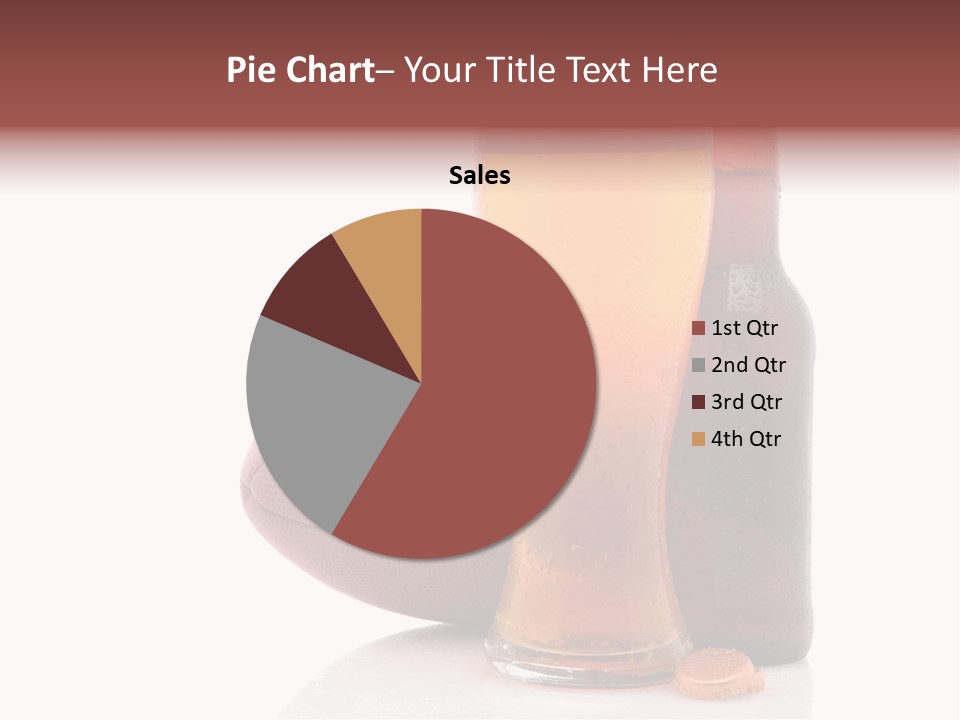 Beer Bottle Condensation Cutout PowerPoint Template