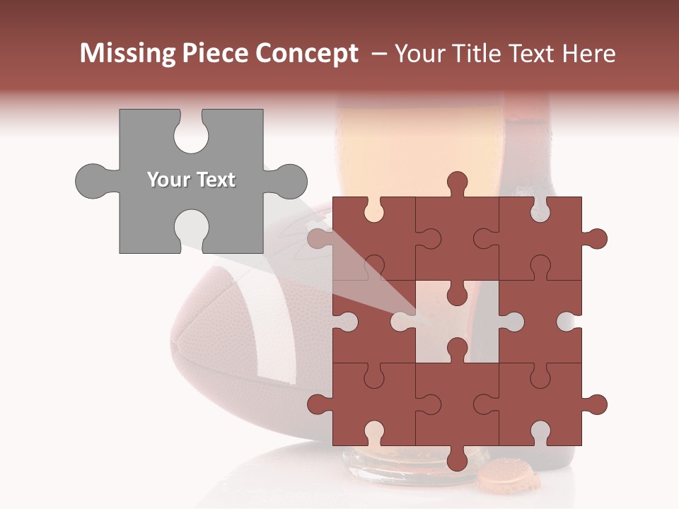 Beer Bottle Condensation Cutout PowerPoint Template