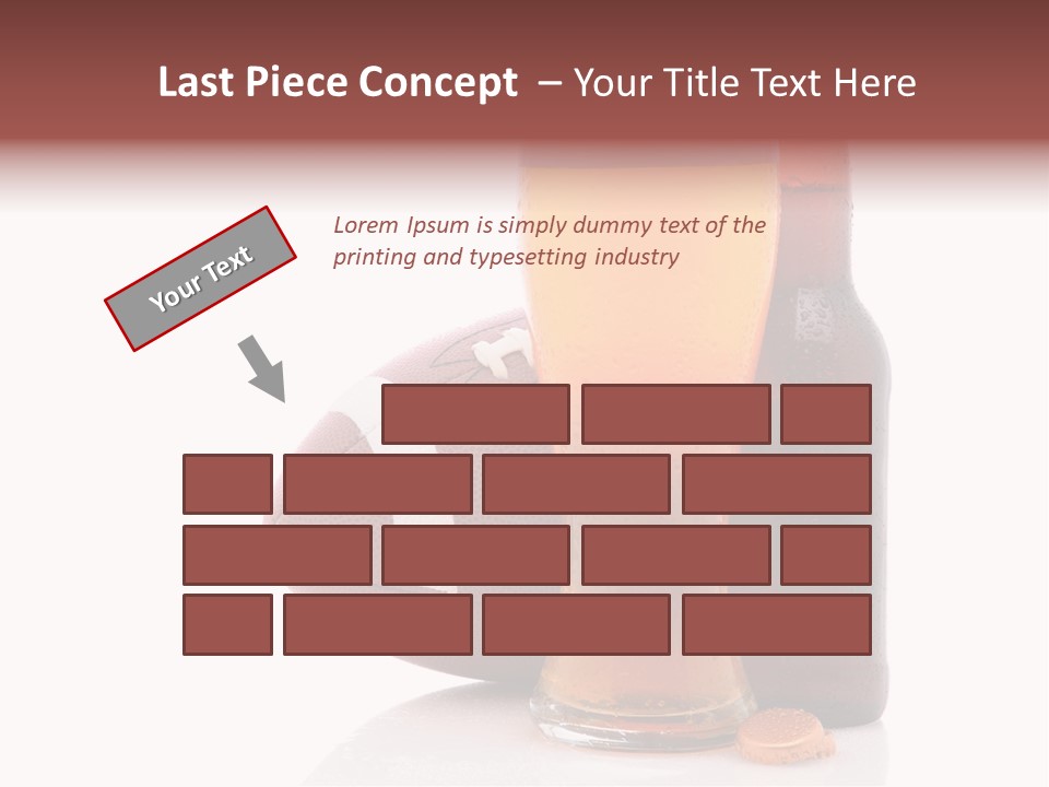 Beer Bottle Condensation Cutout PowerPoint Template