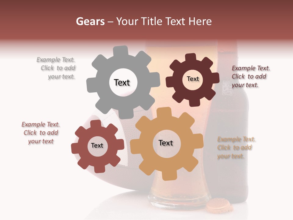 Beer Bottle Condensation Cutout PowerPoint Template