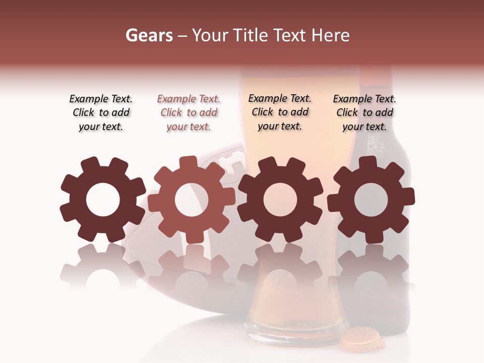 Beer Bottle Condensation Cutout PowerPoint Template