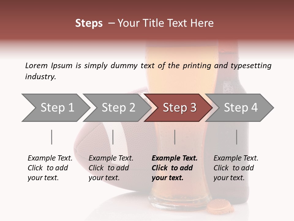 Beer Bottle Condensation Cutout PowerPoint Template