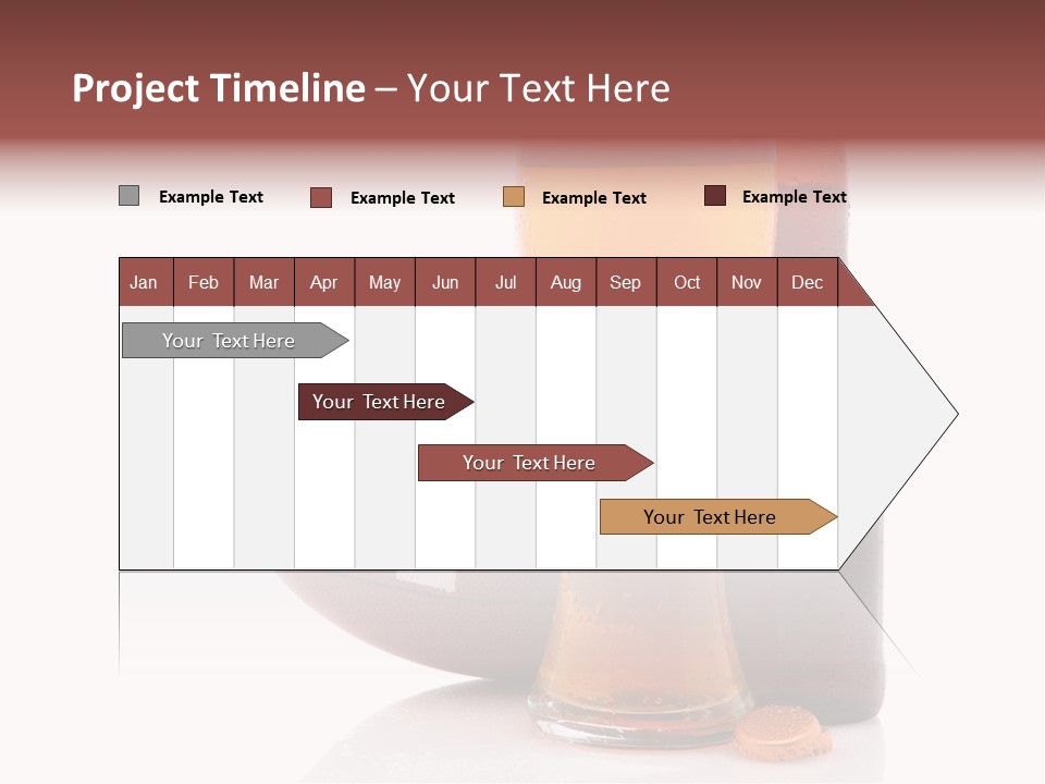 Beer Bottle Condensation Cutout PowerPoint Template