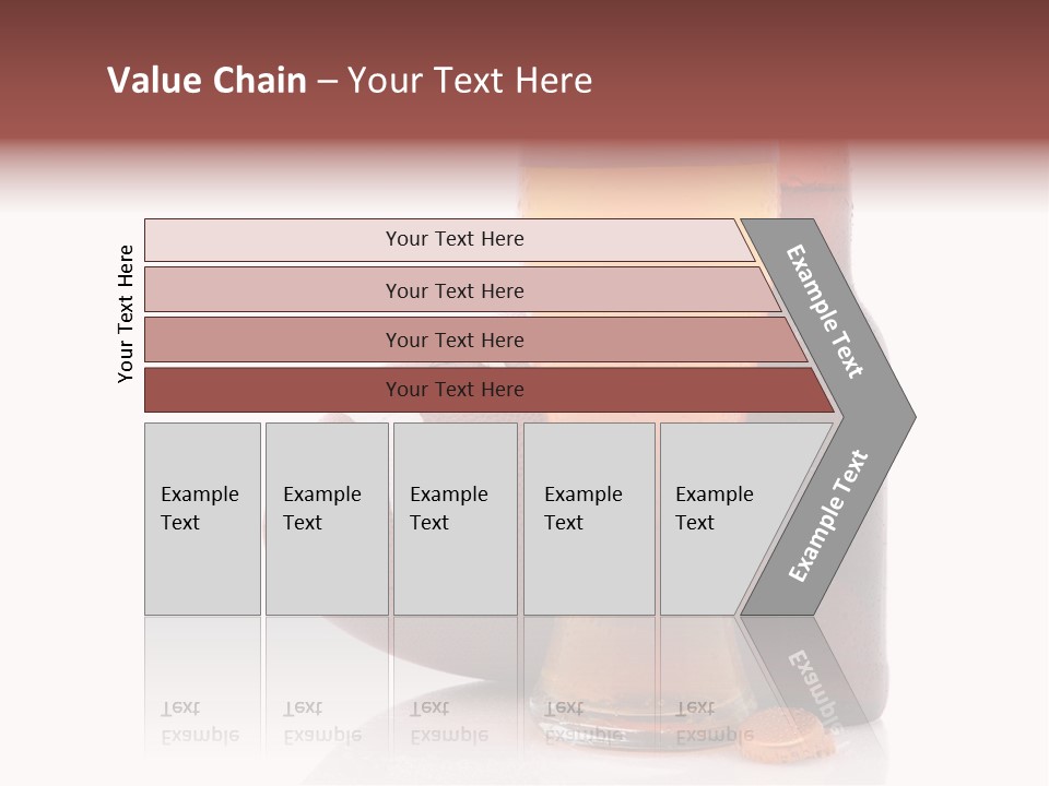 Beer Bottle Condensation Cutout PowerPoint Template