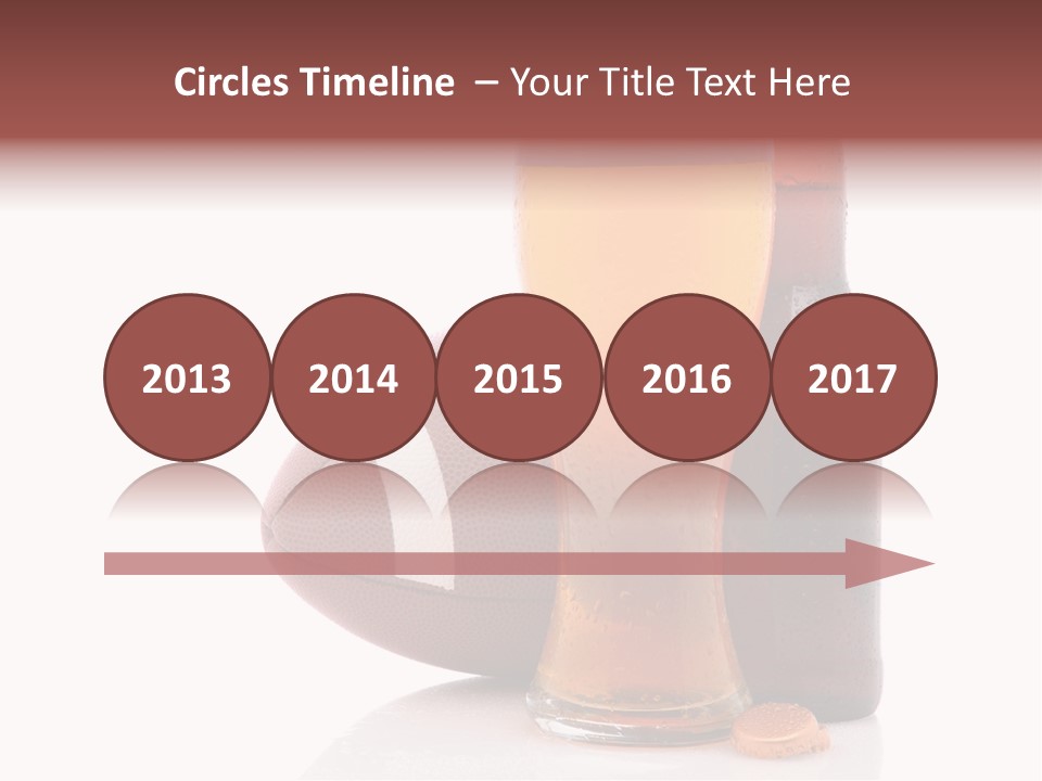 Beer Bottle Condensation Cutout PowerPoint Template