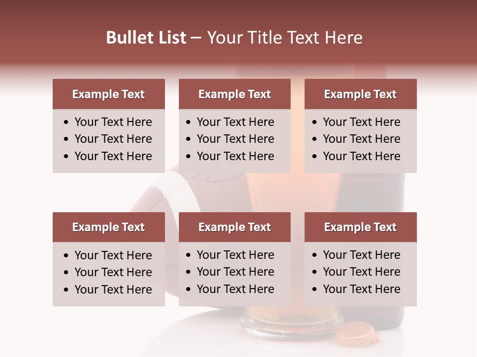 Beer Bottle Condensation Cutout PowerPoint Template