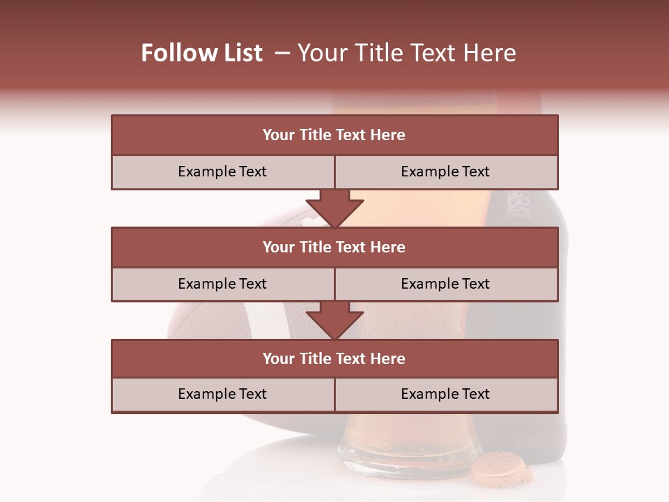 Beer Bottle Condensation Cutout PowerPoint Template