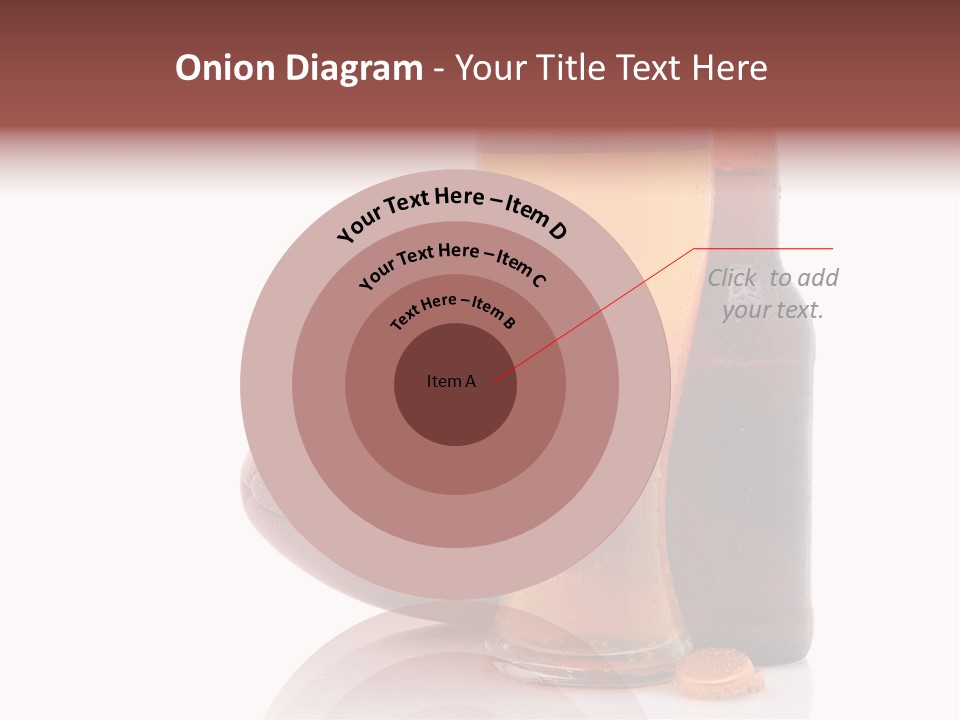 Beer Bottle Condensation Cutout PowerPoint Template