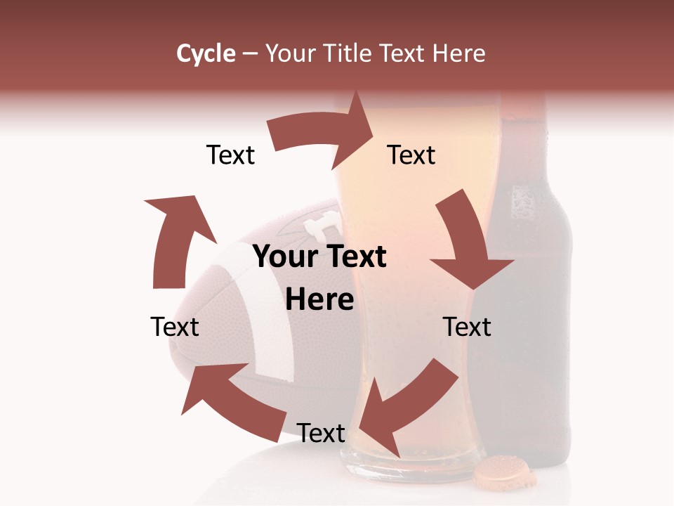 Beer Bottle Condensation Cutout PowerPoint Template