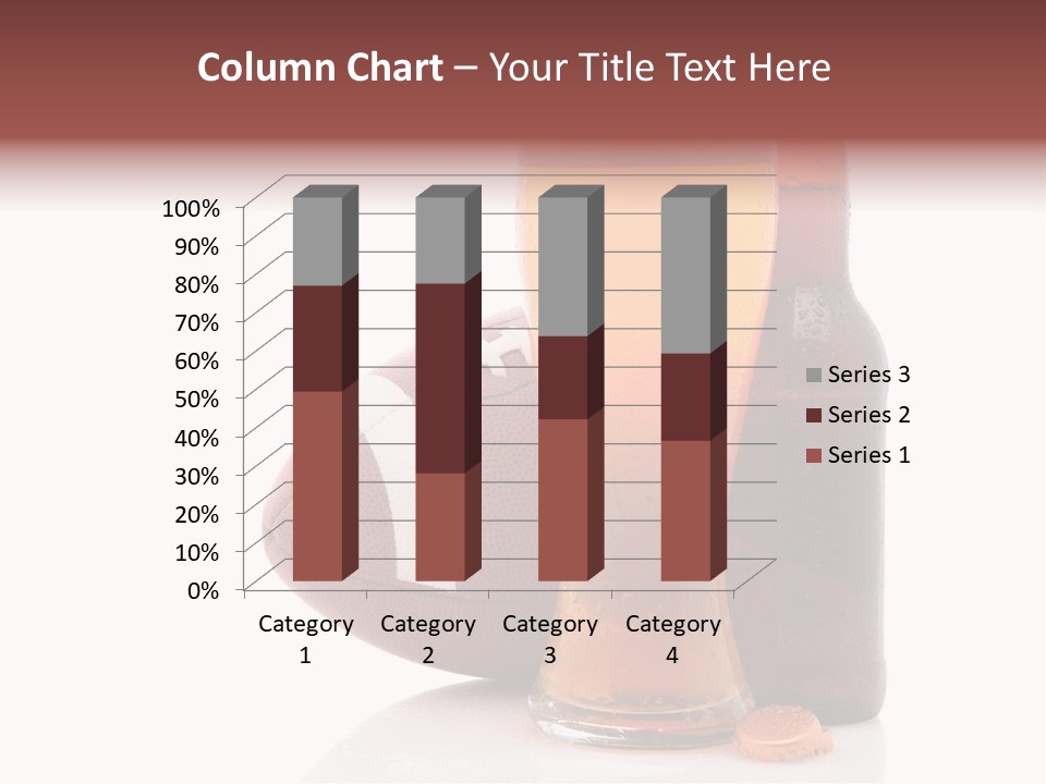 Beer Bottle Condensation Cutout PowerPoint Template