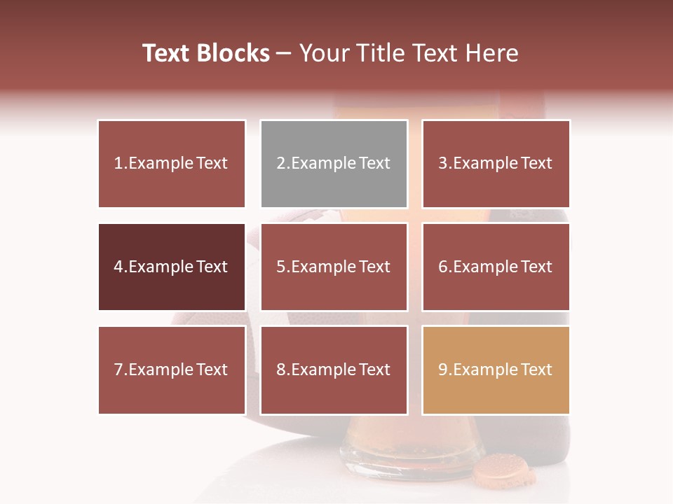 Beer Bottle Condensation Cutout PowerPoint Template