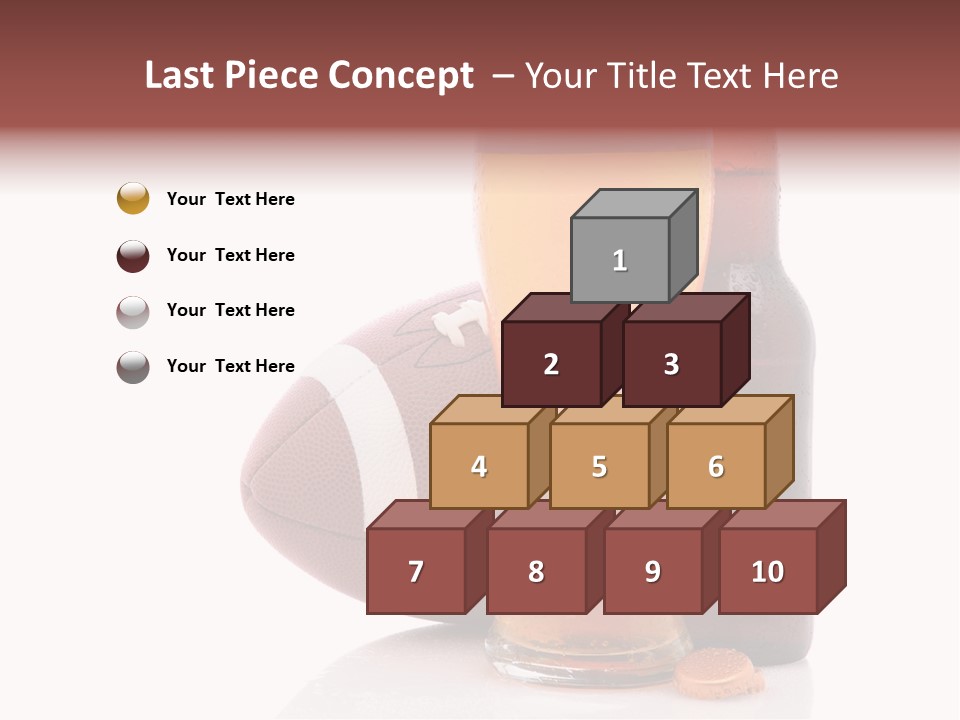 Beer Bottle Condensation Cutout PowerPoint Template