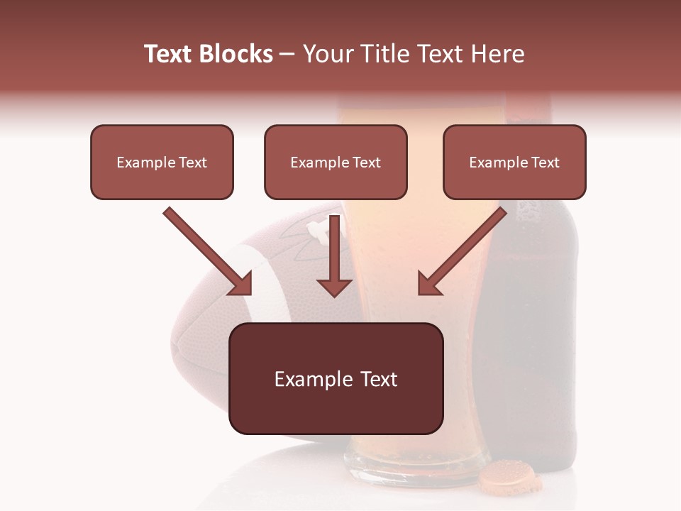 Beer Bottle Condensation Cutout PowerPoint Template