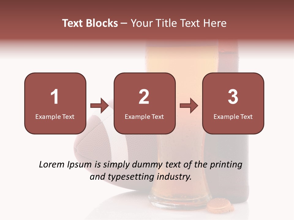 Beer Bottle Condensation Cutout PowerPoint Template