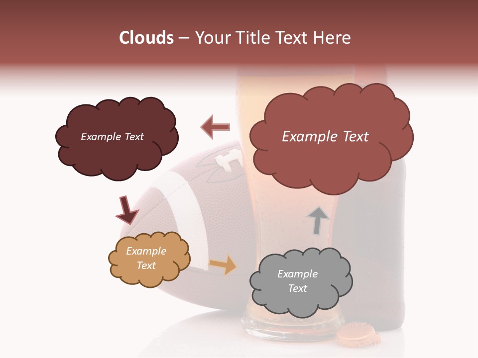 Beer Bottle Condensation Cutout PowerPoint Template