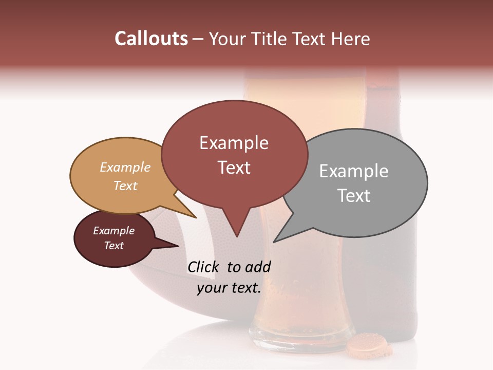 Beer Bottle Condensation Cutout PowerPoint Template