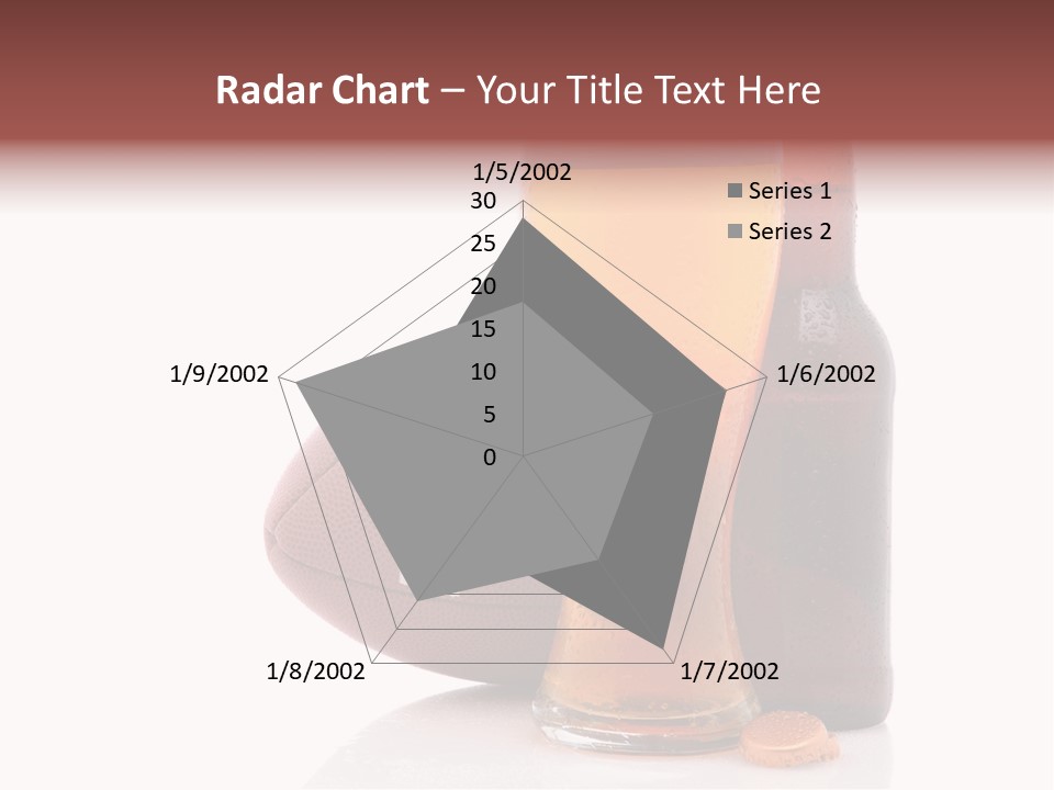 Beer Bottle Condensation Cutout PowerPoint Template