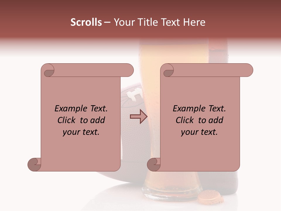 Beer Bottle Condensation Cutout PowerPoint Template