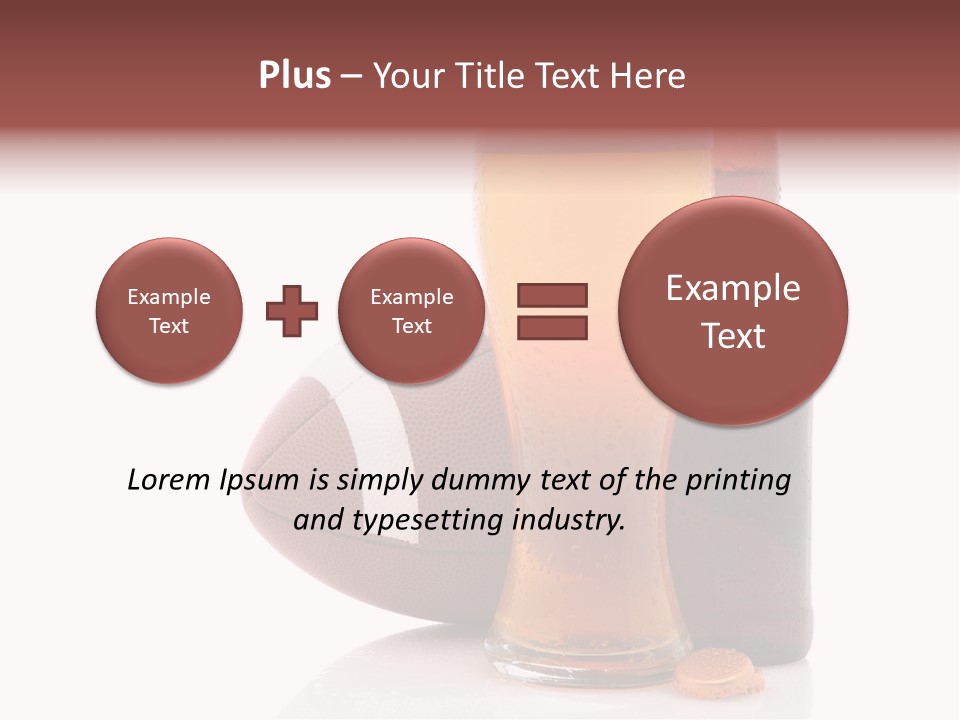 Beer Bottle Condensation Cutout PowerPoint Template