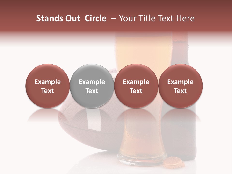 Beer Bottle Condensation Cutout PowerPoint Template