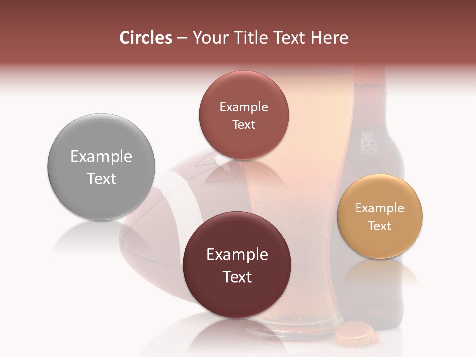 Beer Bottle Condensation Cutout PowerPoint Template