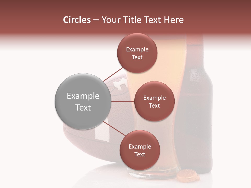 Beer Bottle Condensation Cutout PowerPoint Template