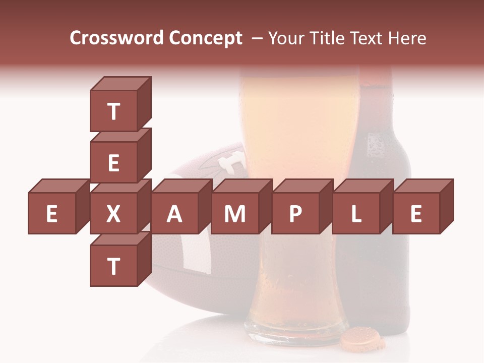 Beer Bottle Condensation Cutout PowerPoint Template