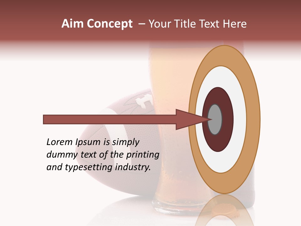 Beer Bottle Condensation Cutout PowerPoint Template
