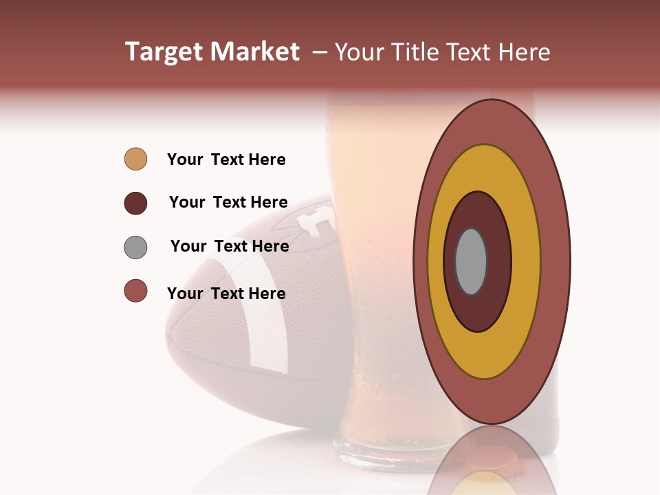 Beer Bottle Condensation Cutout PowerPoint Template