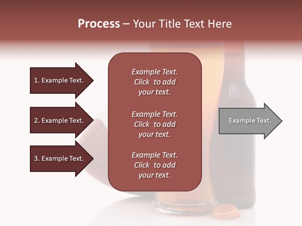 Beer Bottle Condensation Cutout PowerPoint Template