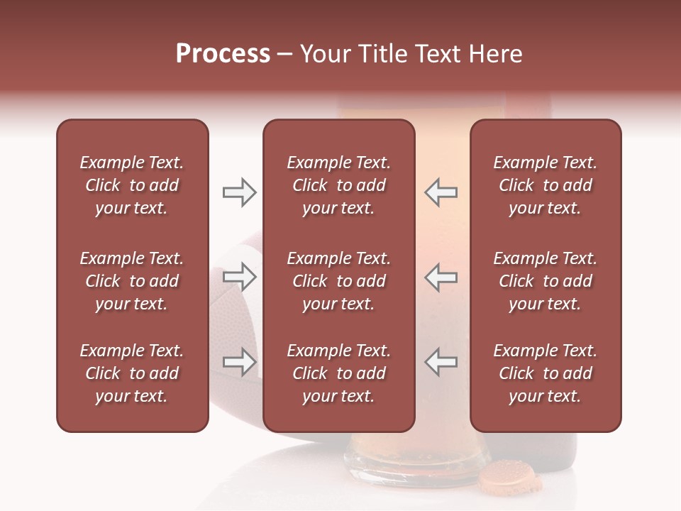 Beer Bottle Condensation Cutout PowerPoint Template