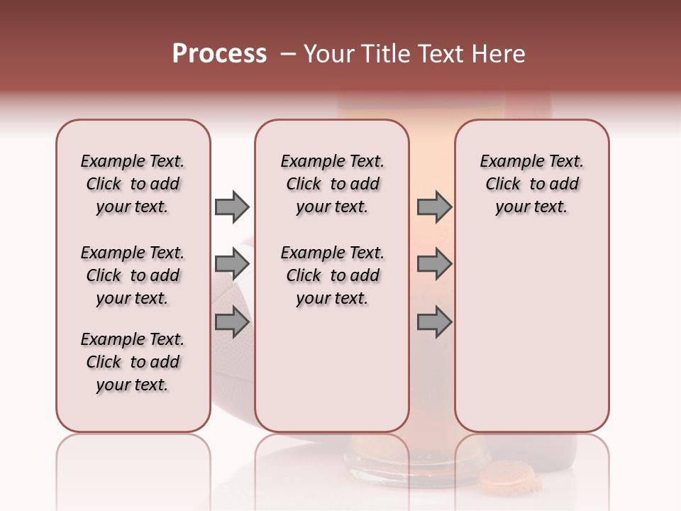 Beer Bottle Condensation Cutout PowerPoint Template