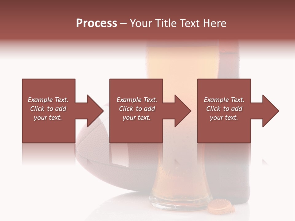 Beer Bottle Condensation Cutout PowerPoint Template