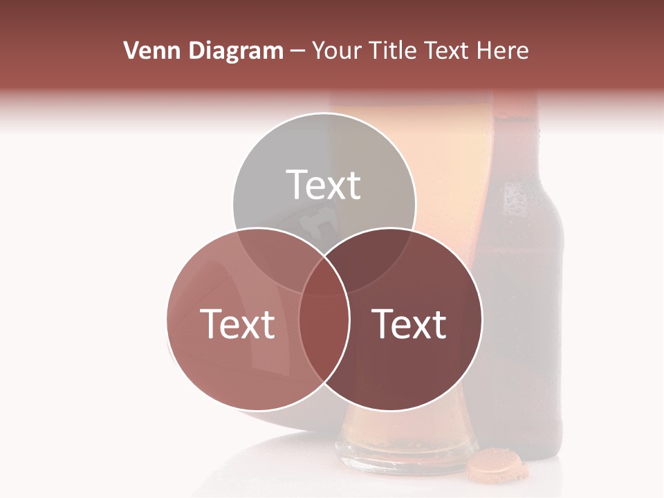 Beer Bottle Condensation Cutout PowerPoint Template