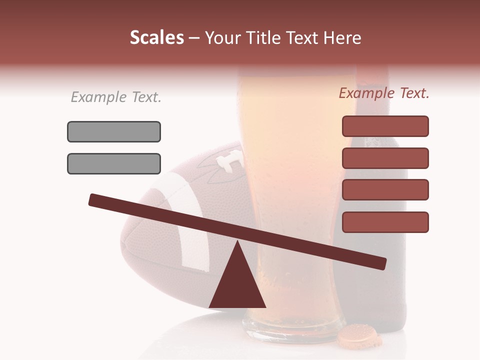 Beer Bottle Condensation Cutout PowerPoint Template