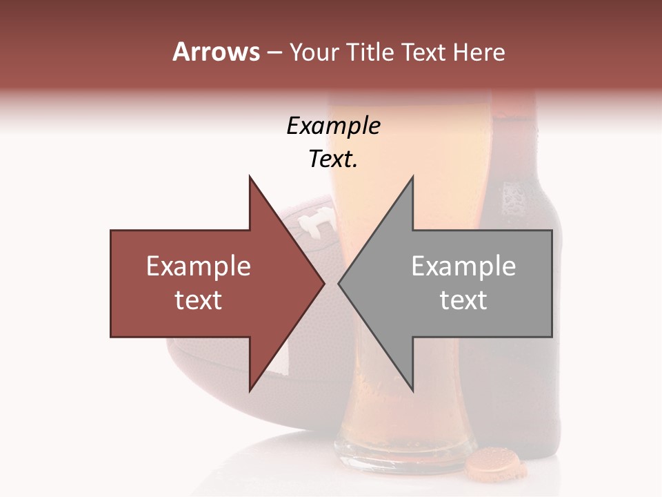 Beer Bottle Condensation Cutout PowerPoint Template